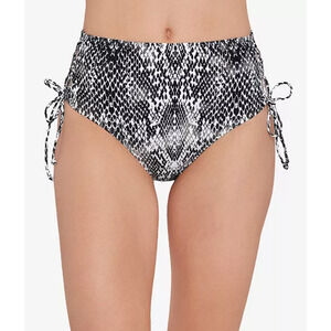 Salt + Cove Juniors Simple Scale Side-Tie Bikini Bottoms Black Size S 11788